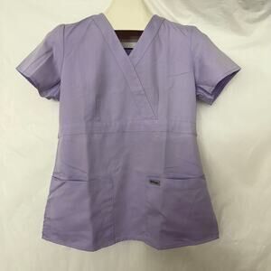 Greys Anatomy By Barco Light Purple Scrub Top